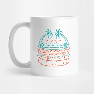Beach Burger Mug